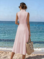 Olivia | Elegant V-Neck Long Dress