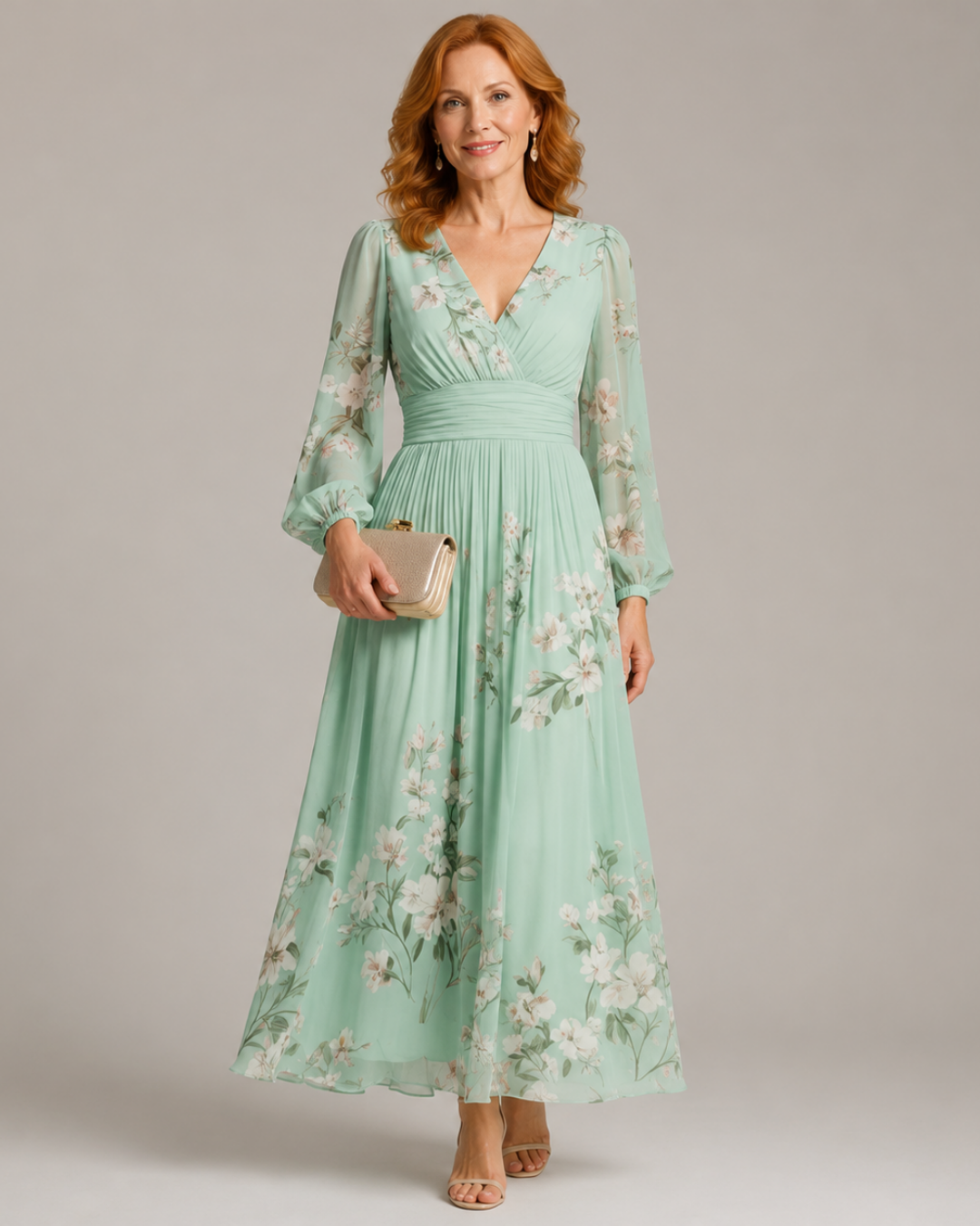 Prescela | Floral Midi Dress