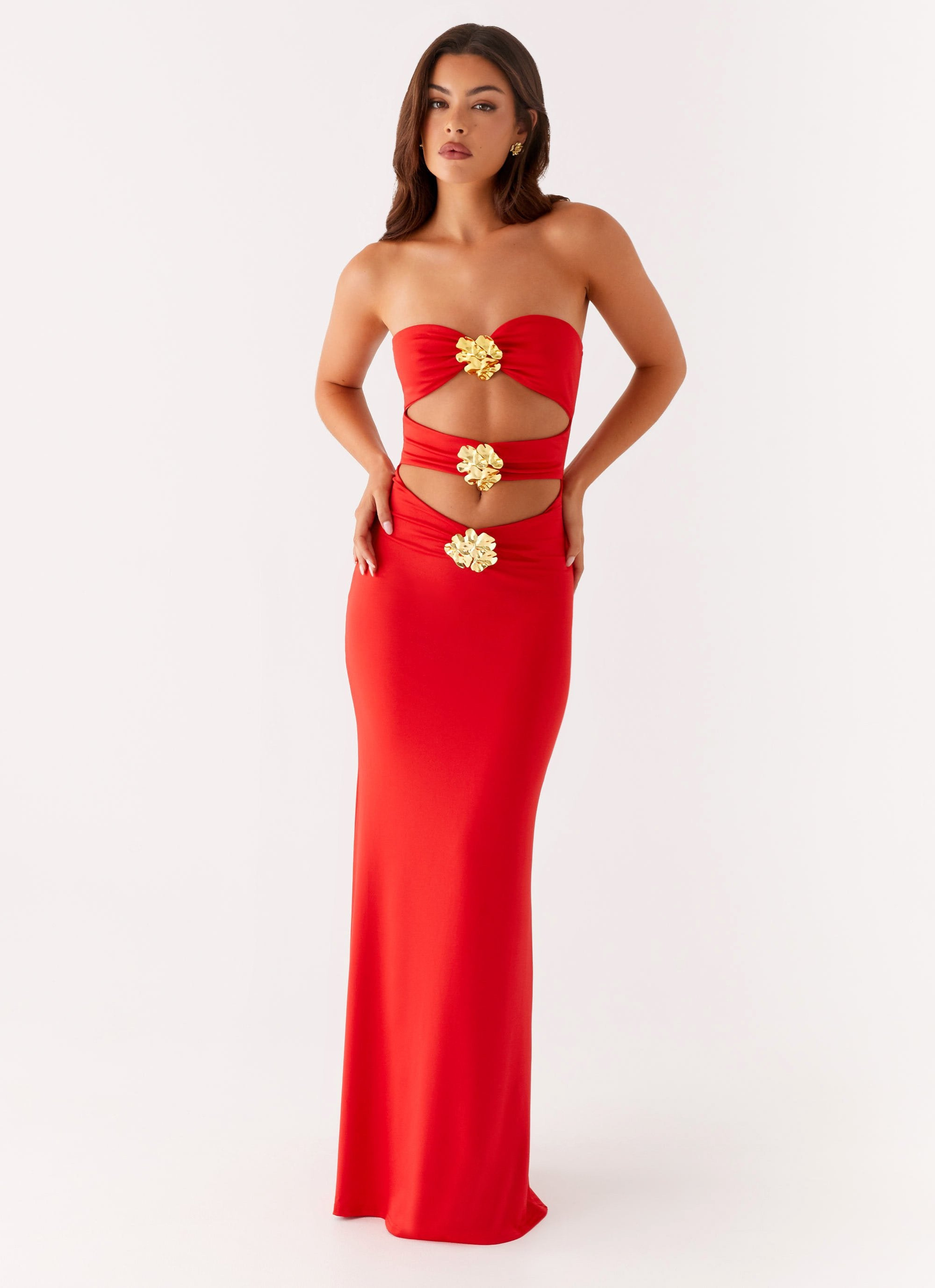 Octavia | Scarlet Bloom Dress
