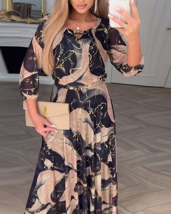 Susan | Printed Maxi Dress