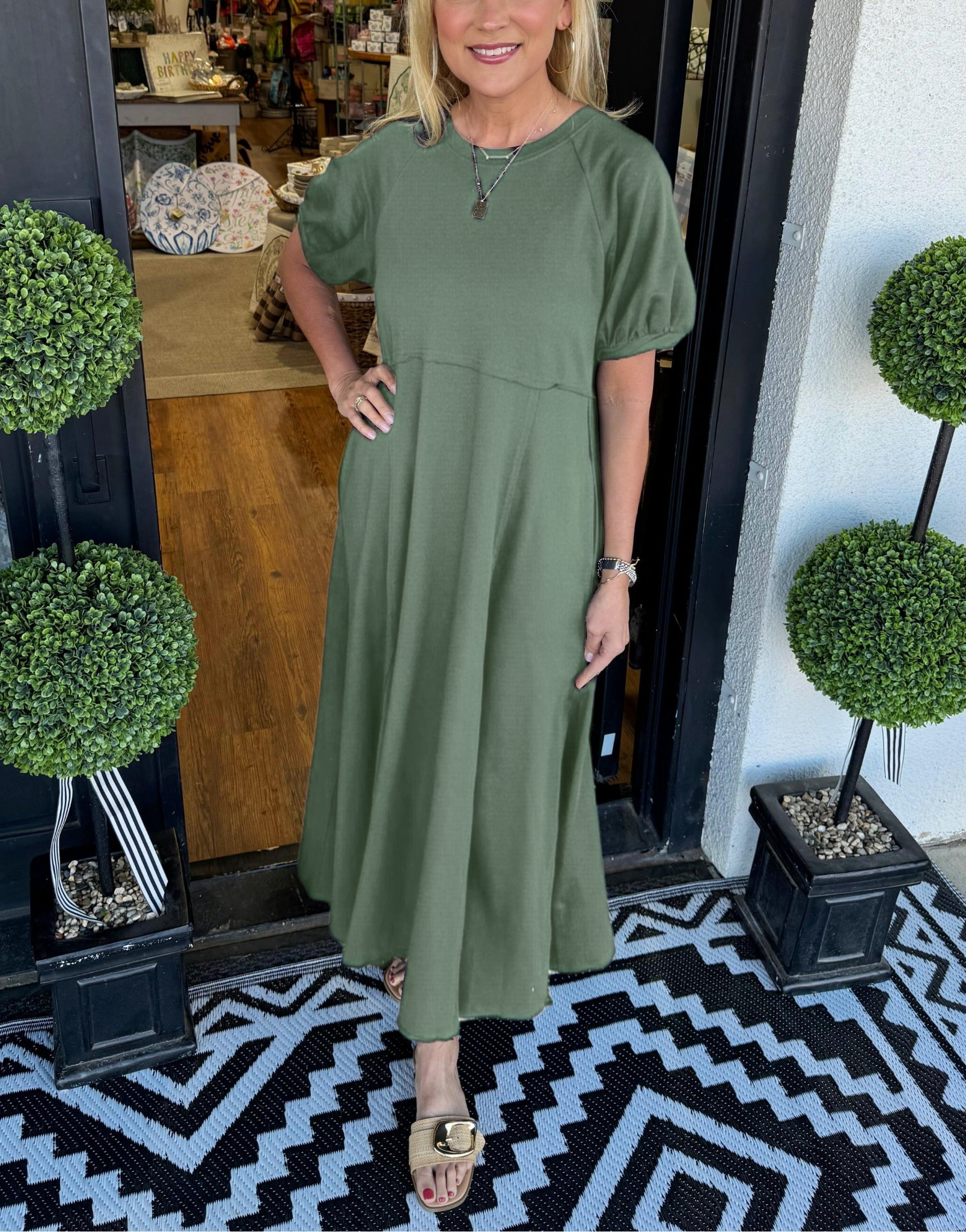Willow | Puff Sleeve Maxi Dress