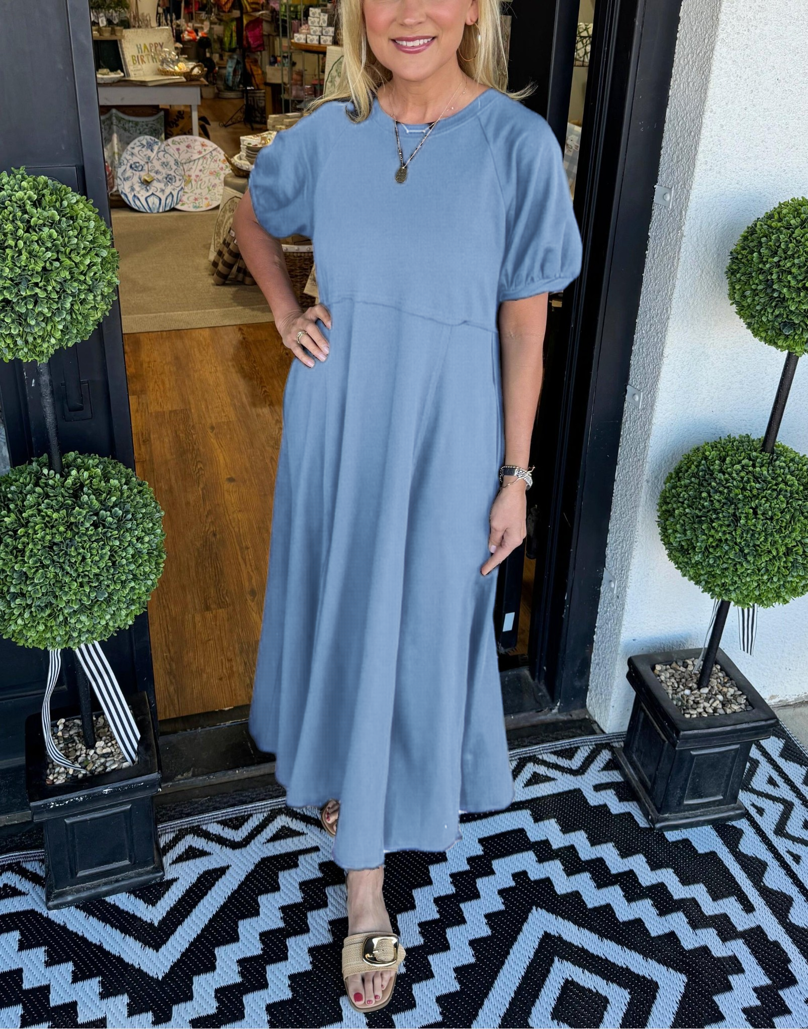 Willow | Puff Sleeve Maxi Dress