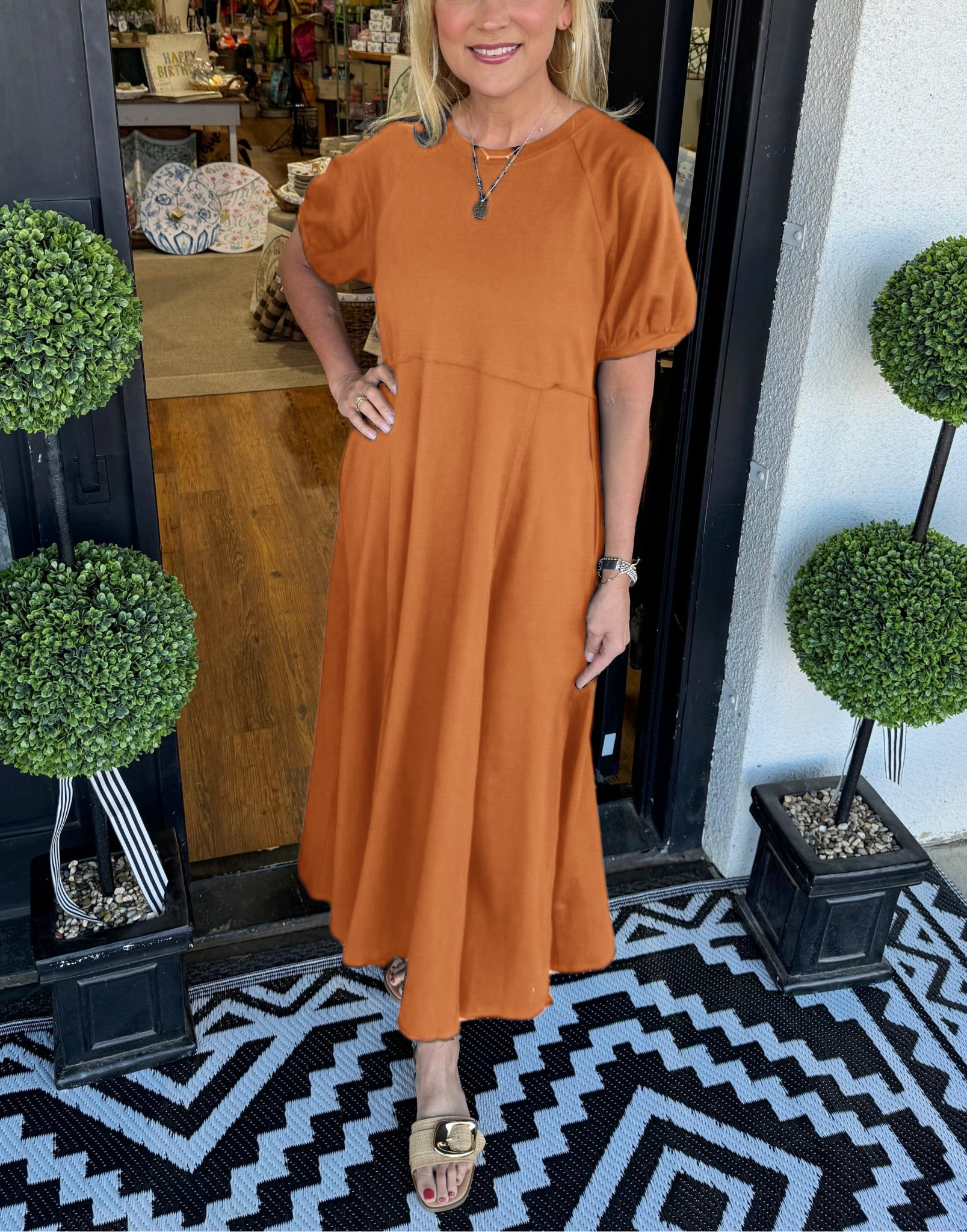 Willow | Puff Sleeve Maxi Dress