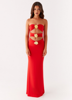 Octavia | Scarlet Bloom Dress