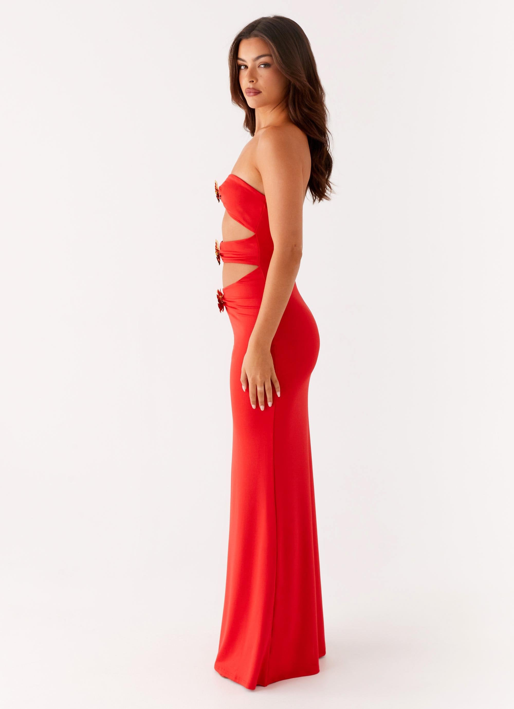 Octavia | Scarlet Bloom Dress