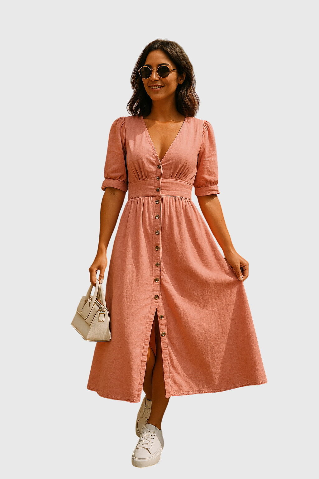 Camila | Elegant Denim Midi Dress
