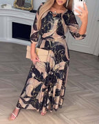Susan | Printed Maxi Dress