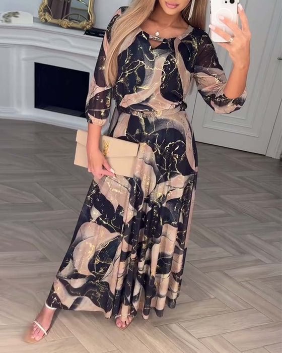 Susan | Printed Maxi Dress