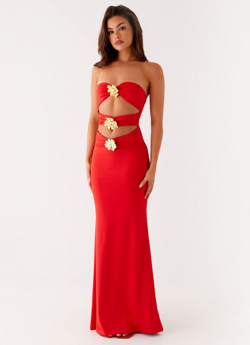 Octavia | Scarlet Bloom Dress
