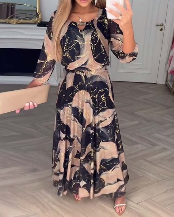 Susan | Printed Maxi Dress
