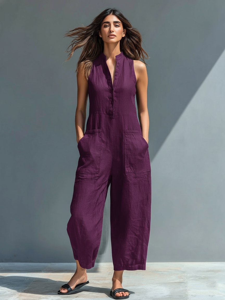 chloe - Sleeveless Loose Jumpsuit