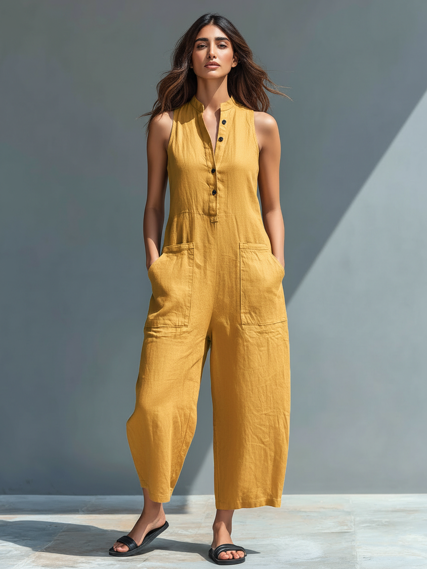 chloe - Sleeveless Loose Jumpsuit