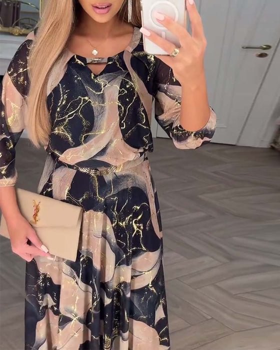 Susan | Printed Maxi Dress