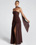 Valentina | Chic Slit Maxi Dress