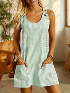 Barbara | Striped A-Line Dress