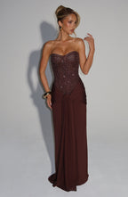 Aurora | Off Shoulder Draped Maxi Dress