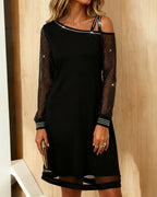 Grace |  Off-Shoulder Asymmetric Dress