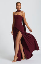 Valentina | Chic Slit Maxi Dress