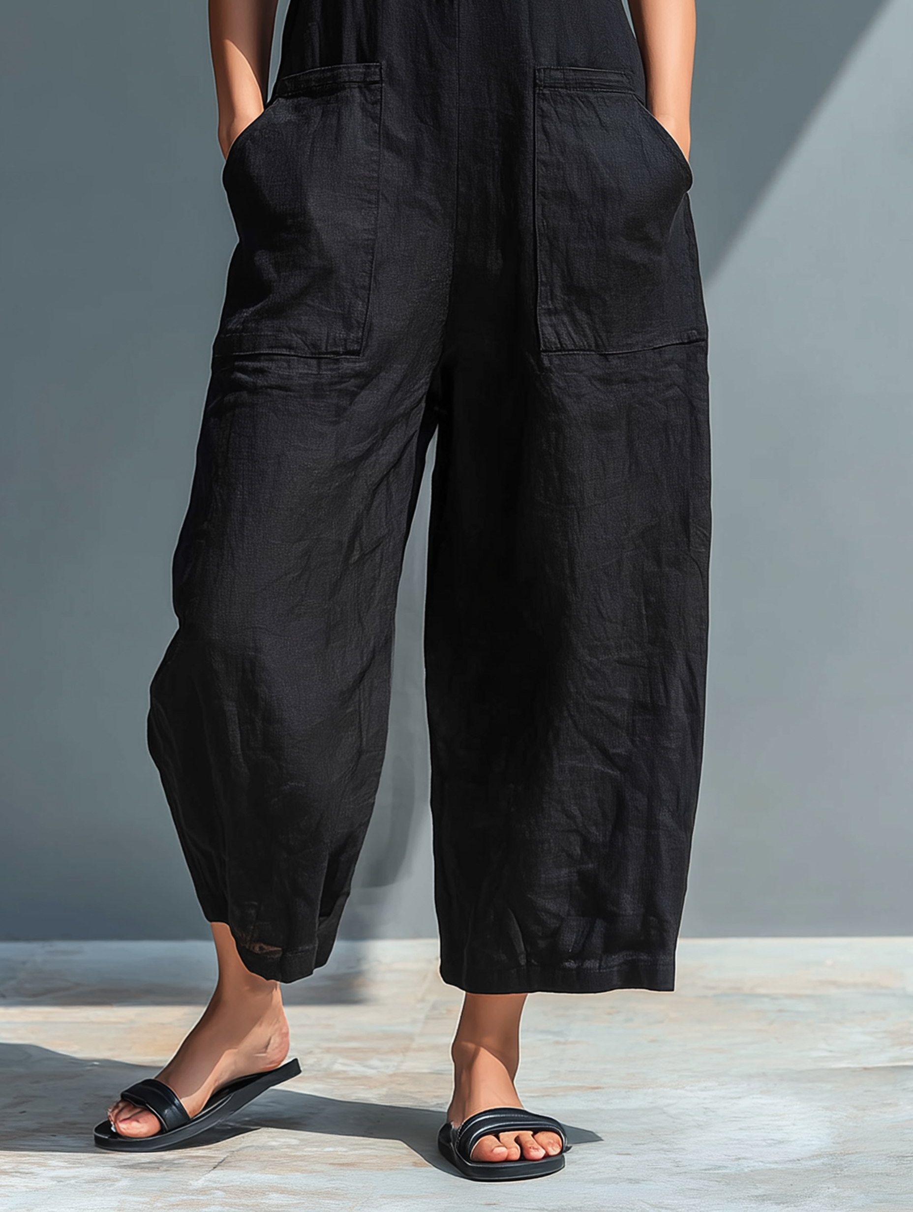 chloe - Sleeveless Loose Jumpsuit