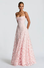 Aveline | Elegant Lace Corset Maxi Dress