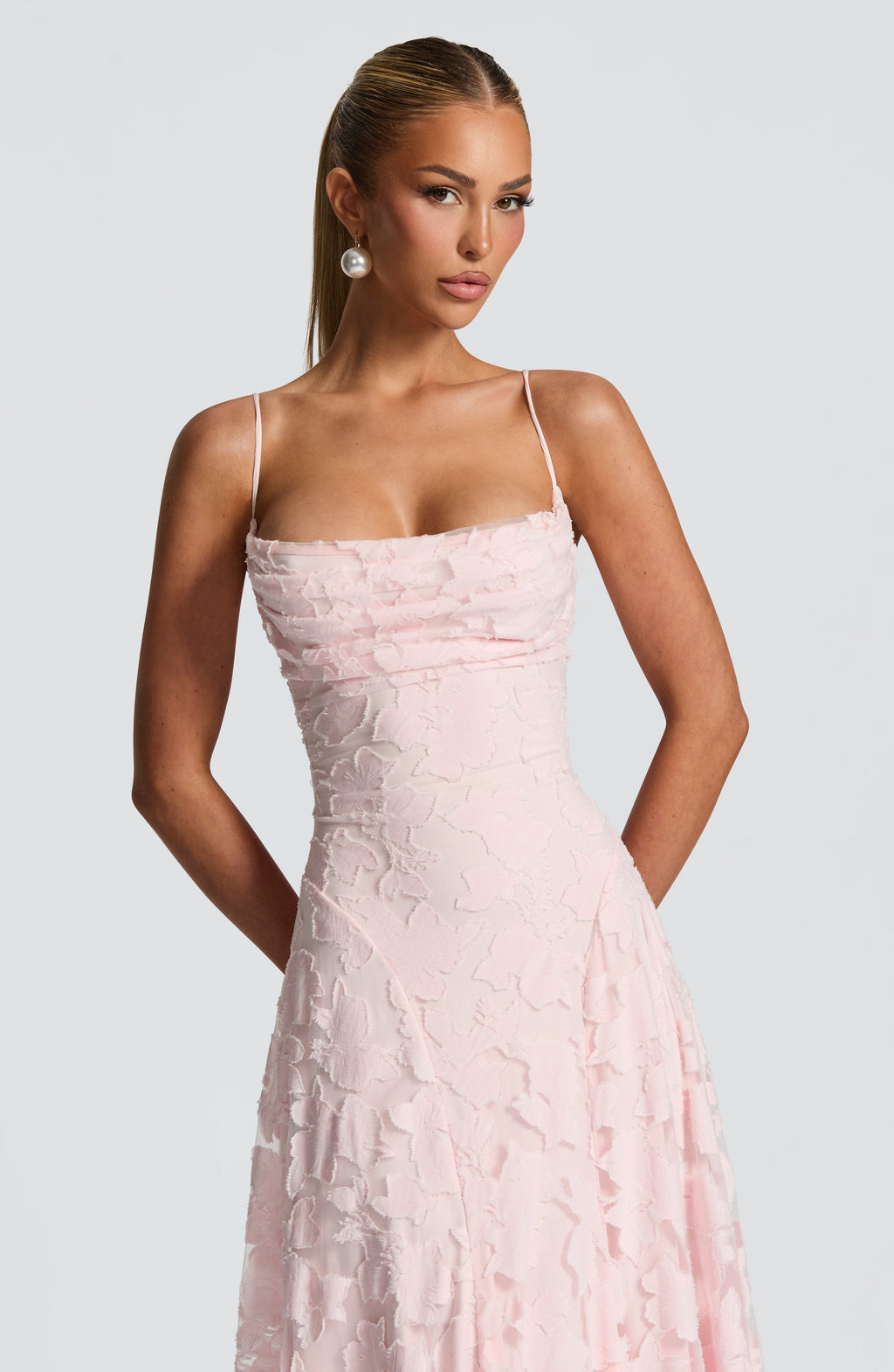 Aveline | Elegant Lace Corset Maxi Dress