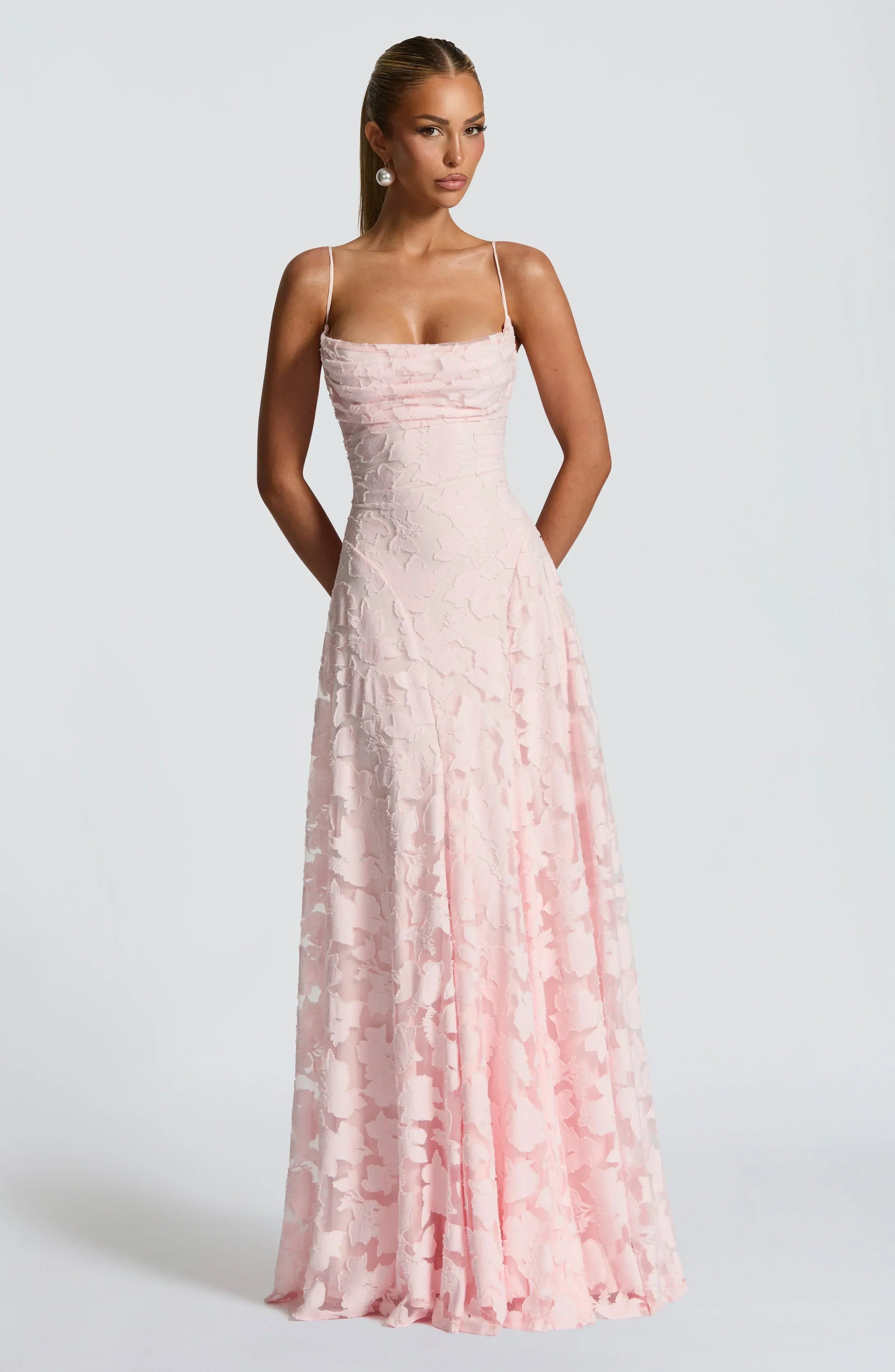 Aveline | Elegant Lace Corset Maxi Dress