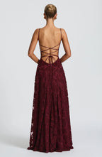 Aveline | Elegant Lace Corset Maxi Dress