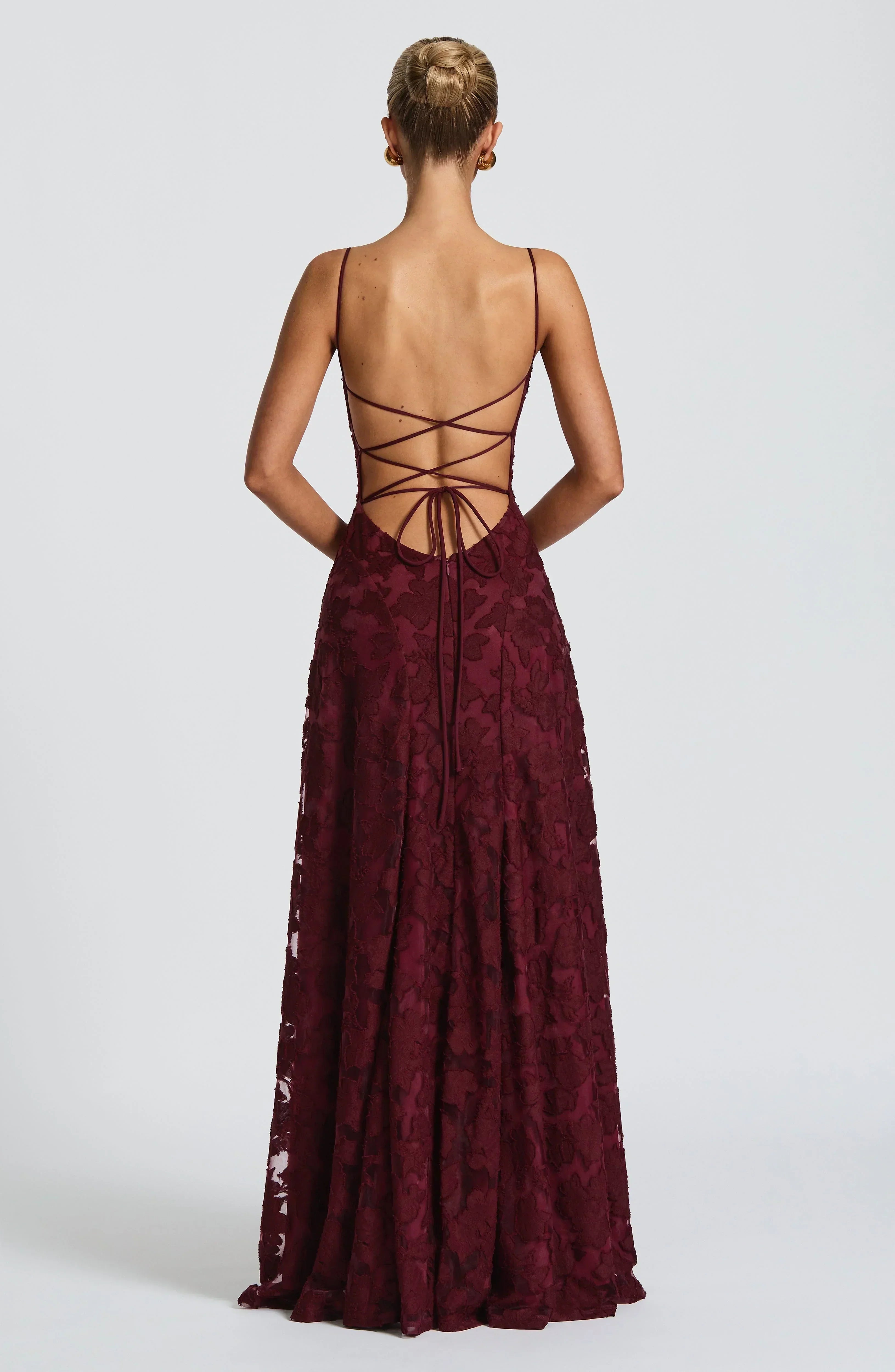 Aveline | Elegant Lace Corset Maxi Dress