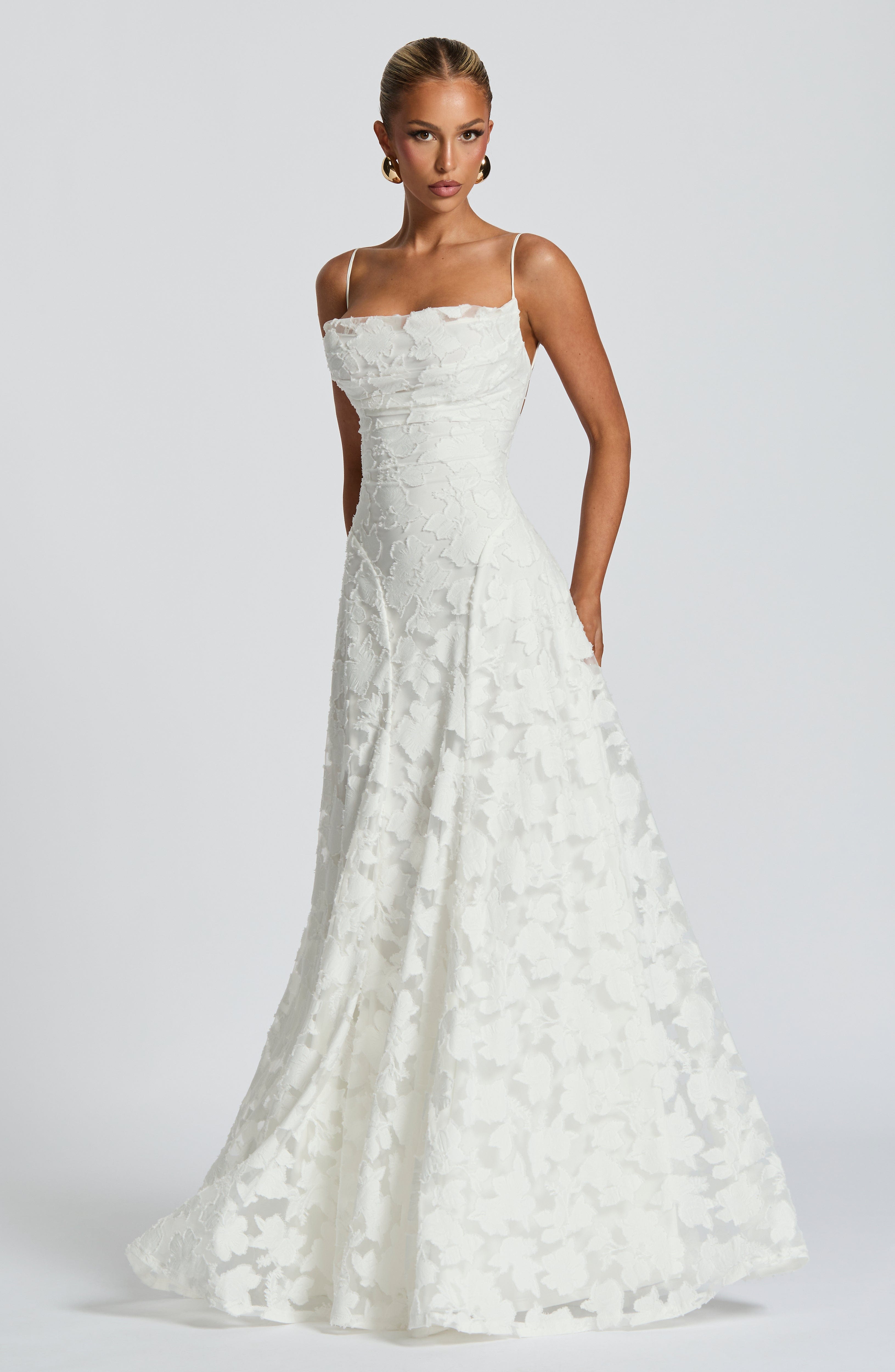 Aveline | Elegant Lace Corset Maxi Dress