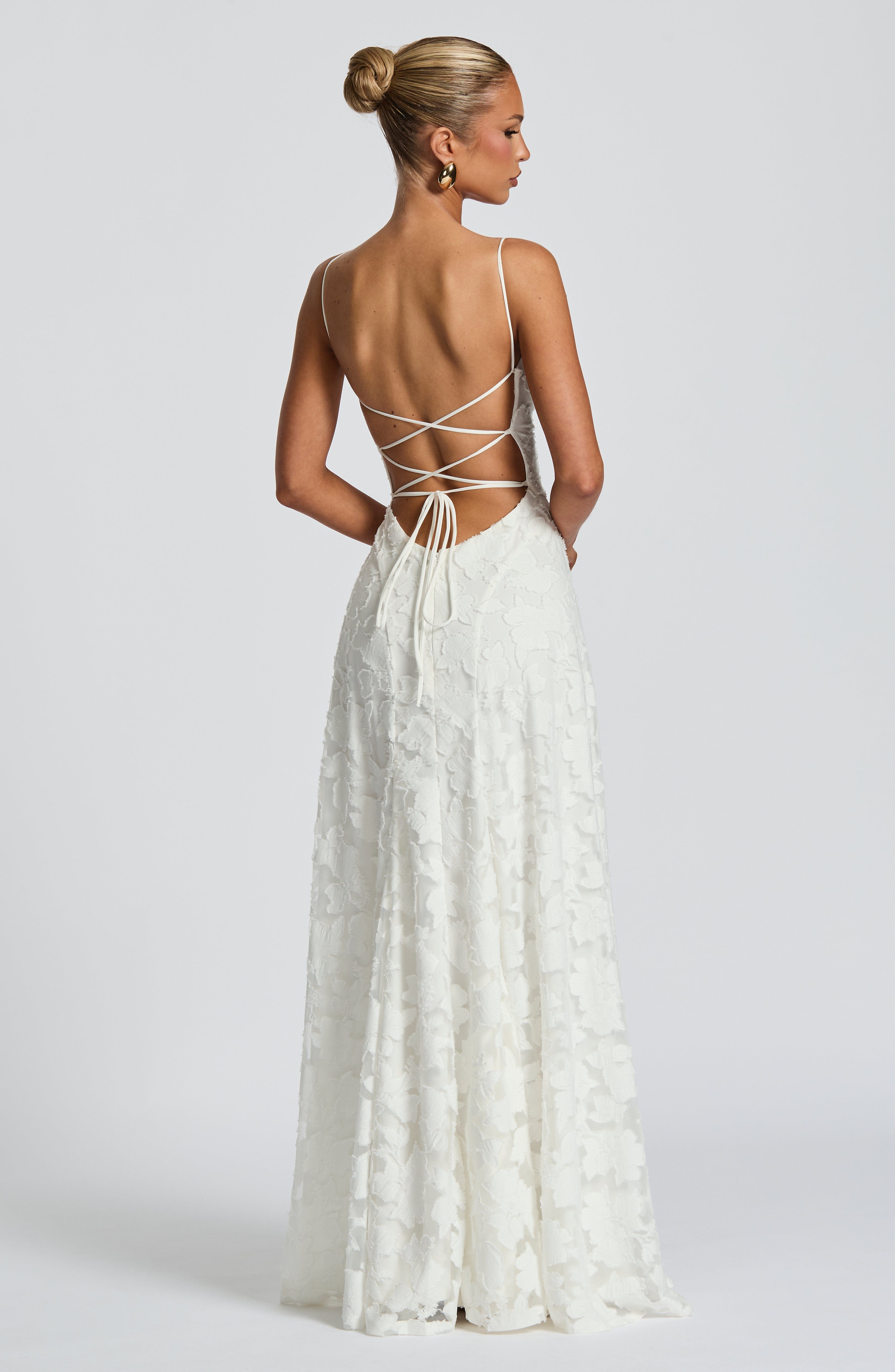 Aveline | Elegant Lace Corset Maxi Dress
