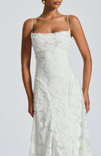 Aveline | Elegant Lace Corset Maxi Dress