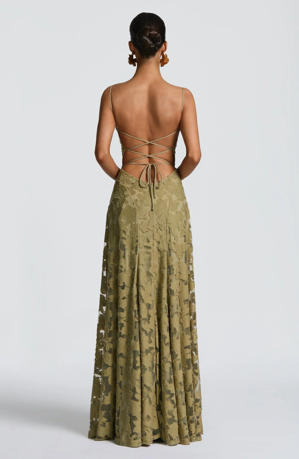 Aveline | Elegant Lace Corset Maxi Dress