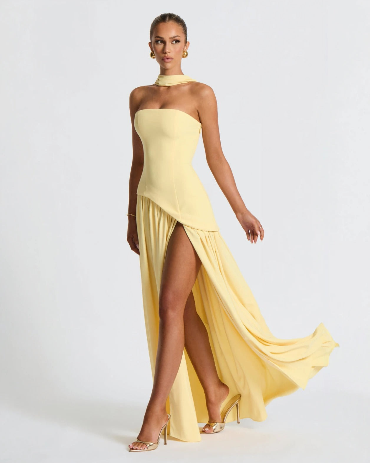 Valentina | Chic Slit Maxi Dress