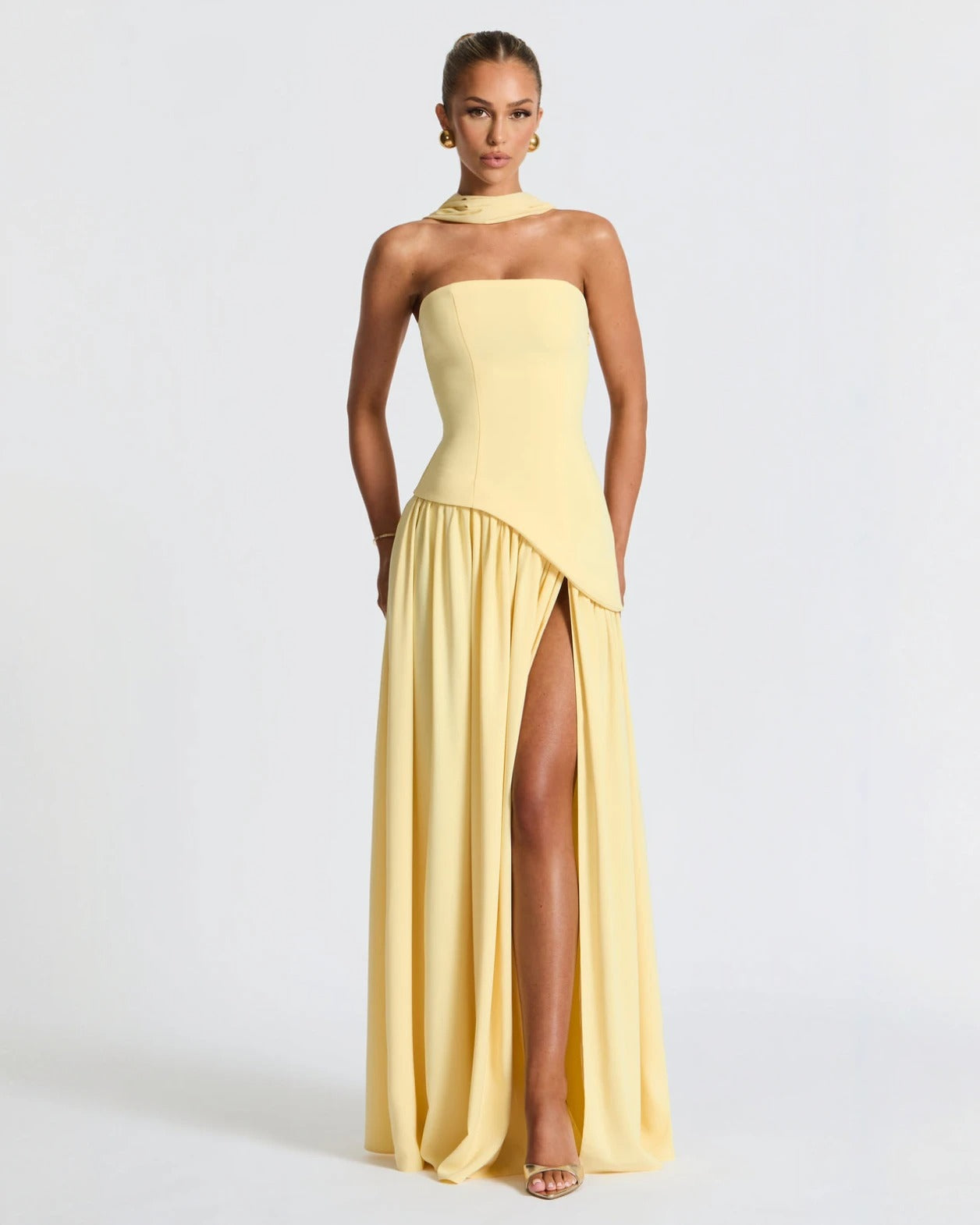 Valentina | Chic Slit Maxi Dress